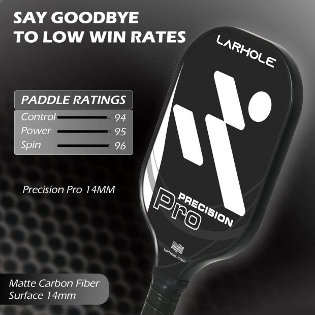 Pickleball paddle Black Precision Pro performance