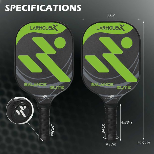 Pickleball paddle Green Balance Elite Specification